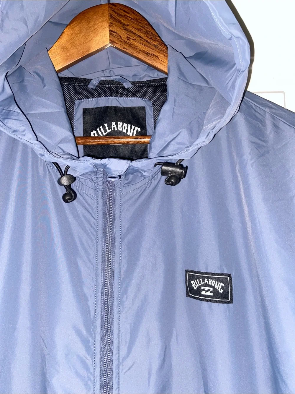 Billabong Men's Hooded Windbreaker Jacket - Slate Blue